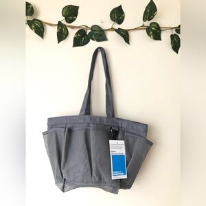 🧴🪮 NWT Room Essentials Mesh Shower Caddy Home Bathroom Organize Gray 🧼